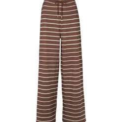 Bukser^Basic Apparel Stribede afslappede bukser i Brun
