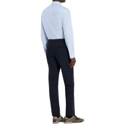 Skjorter^Gucci Stribet bomuldsskjorte med Web Blå