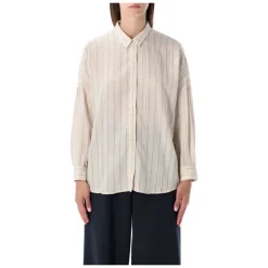 Bluser & Skjorter<Sessun Stribet Botan Skjorte Beige