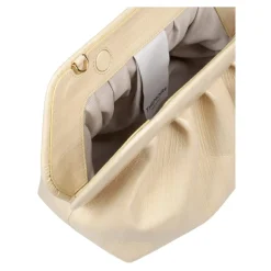 Clutch^THEMOIRè Stribet effekt Håndtaske i imiteret læder Beige