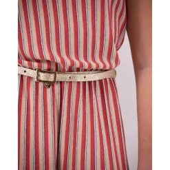 Jumpsuits^Liu Jo Stribet Lurex Jumpsuit Rød