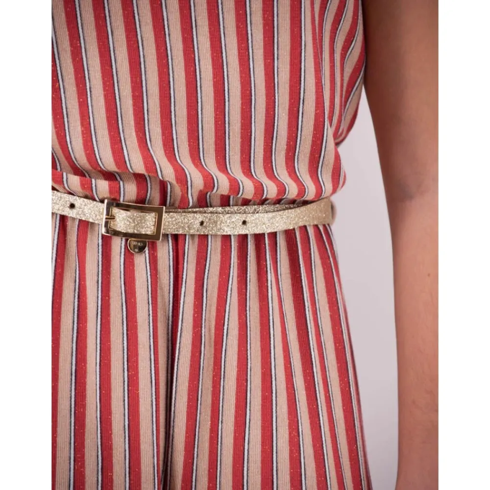 Jumpsuits^Liu Jo Stribet Lurex Jumpsuit Rød