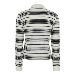 Striktrøjer & Sweatere^Frame Stribet Poloskjorte Hvid