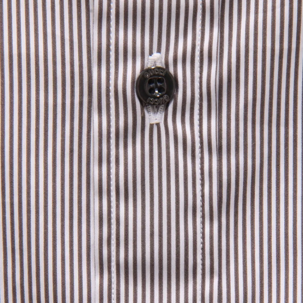 Skjorter^Gucci Stribet Skjorte Brun
