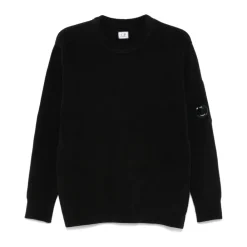 Strik<C.P. Company Strik Pullover i Sort