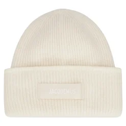 Huer & Kasketter^Jacquemus Strikket Alpaka Uld Beanie Beige