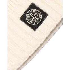 Huer & Kasketter^Stone Island Strikket Beanie Hat KIDS Beige