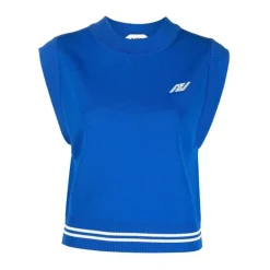 T-Shirts & Toppe<Autry Strikket Vest Blå