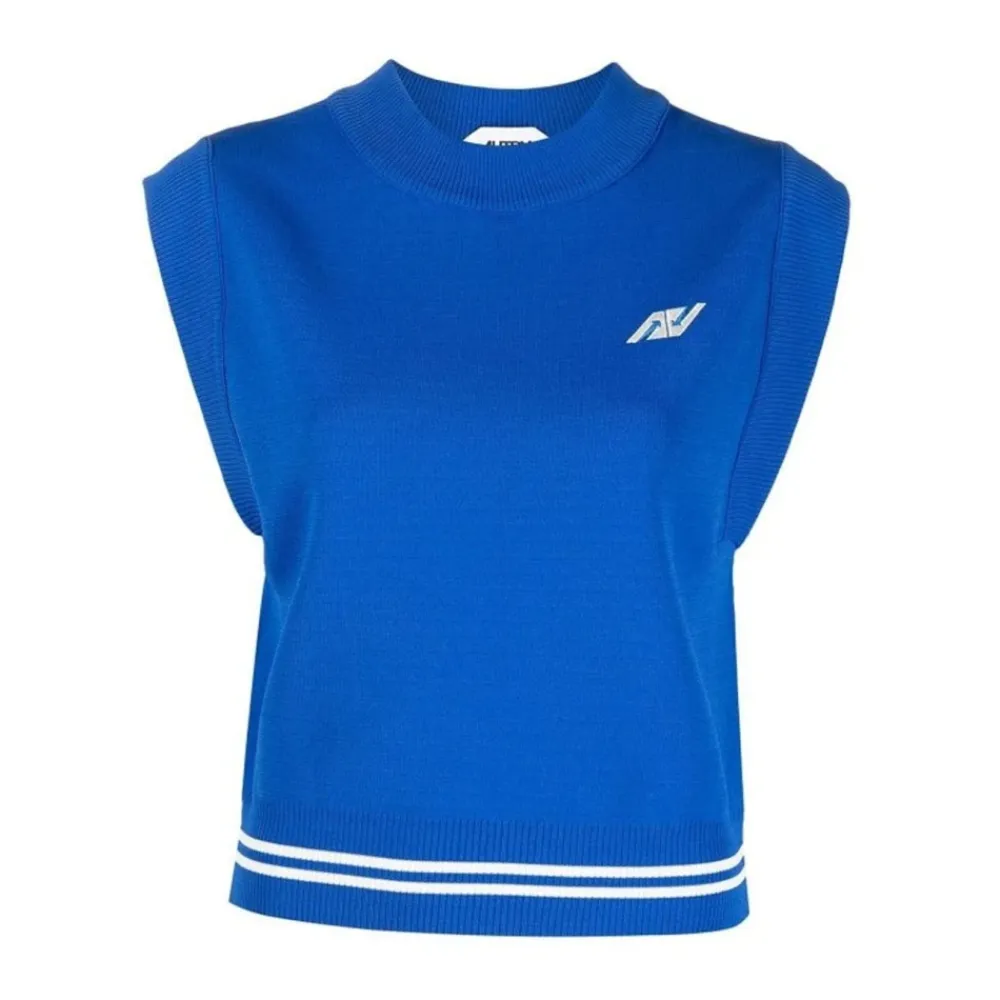T-Shirts & Toppe<Autry Strikket Vest Blå