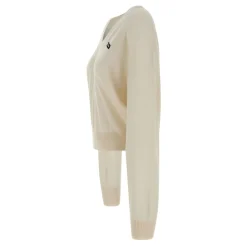 Striktrøjer & Sweatere^ROTATE Birger Christensen Strikket V-hals Sweater Hvid