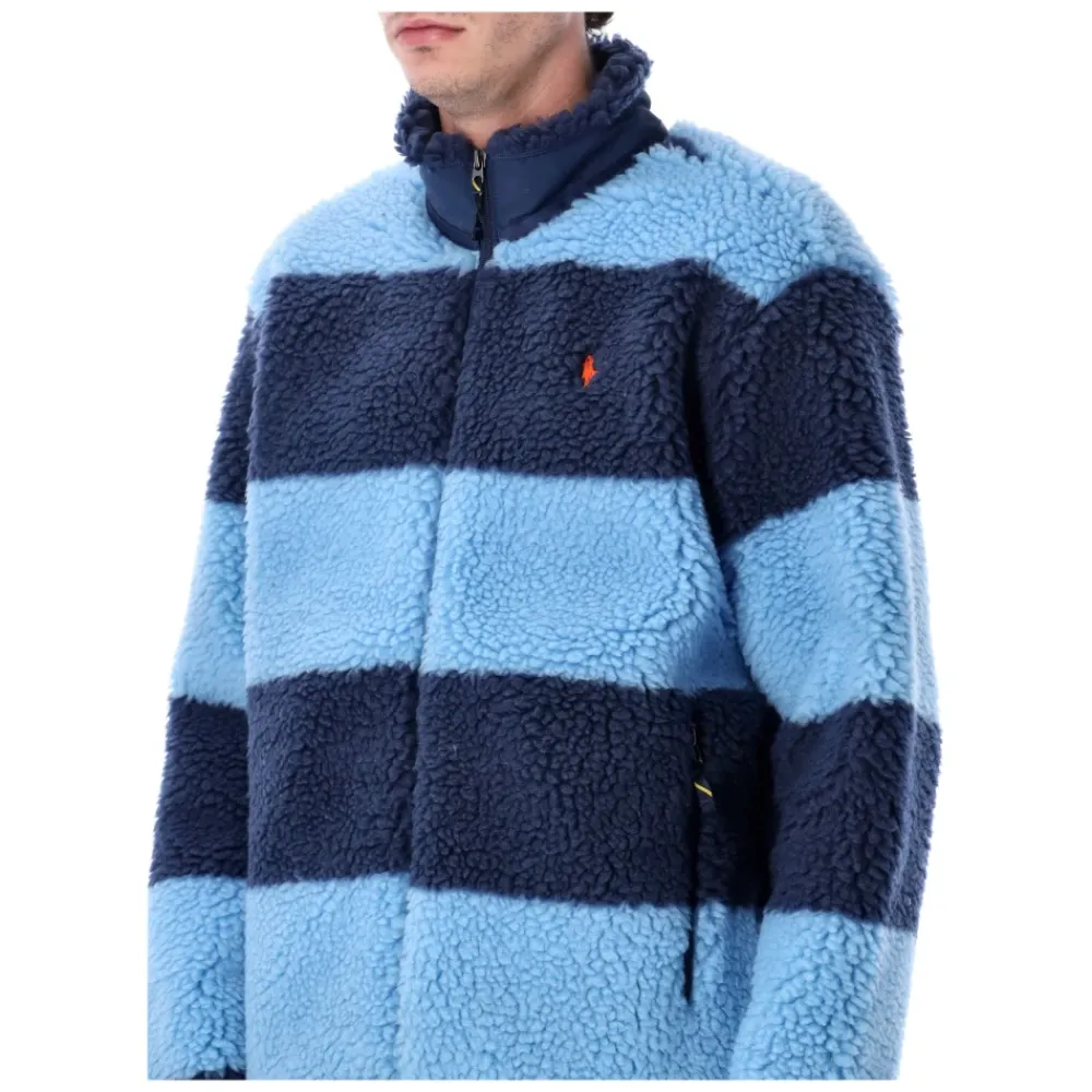 Fleece^Ralph Lauren Striped Pile Fleece Jacket Blå