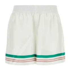 Træningsbukser & Tights<Casablanca Striped Trim Track Shorts Hvid