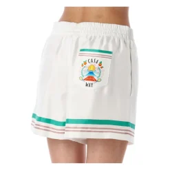 Træningsbukser & Tights<Casablanca Striped Trim Track Shorts Hvid