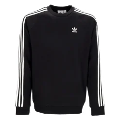 Sweatshirts<Adidas 3-Stripes Crewneck Sweatshirt Sort