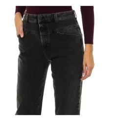 Jeans^Armani Jeans Stræk denim jeans med logo detalje Sort