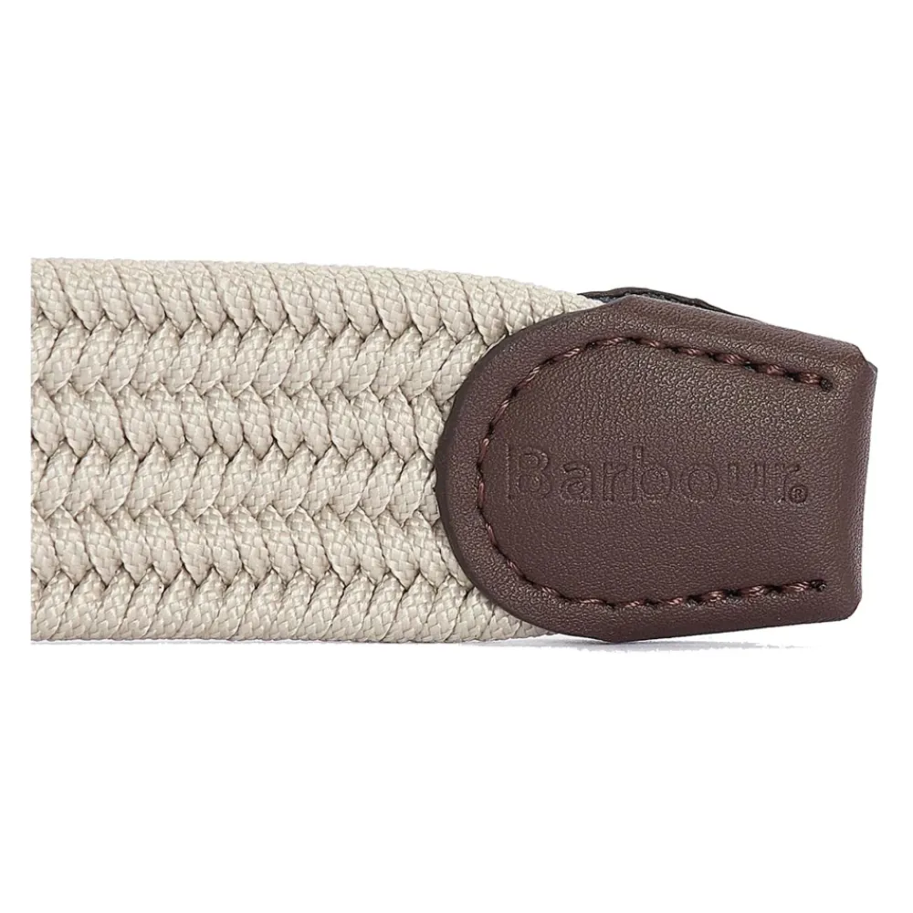 Bælter & Seler^Barbour Stræk Nevis Bælte med Imiteret Læder Beige