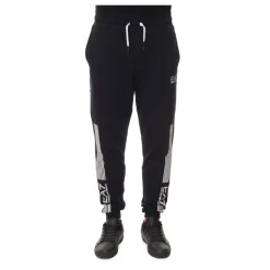 Bukser<Emporio Armani EA7 Strækbare overalls bukser med striber Sort