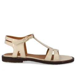 Sandaler<Angulus Stropsandal med ankelrem Beige