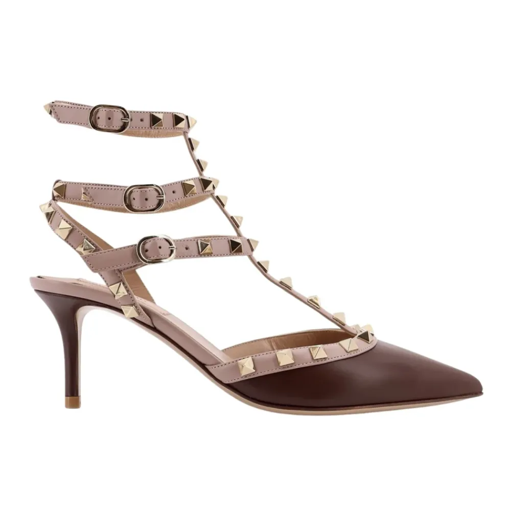 Pumps|Stiletter^Valentino Garavani Studded Ankelrem Hæle Brun