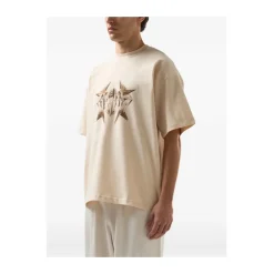 T-Shirts<GCDS Studded Logo T-shirt Beige