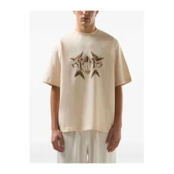 T-Shirts<GCDS Studded Logo T-shirt Beige