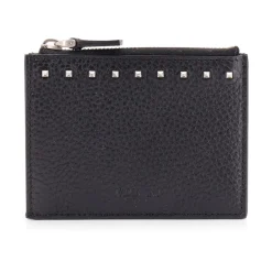 Punge & Kortholder^Valentino Garavani Studded Zip Cardholder Sort