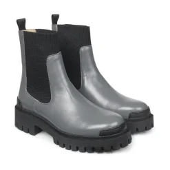 Chelsea Boots^Angulus Støvler med elask 7653 Grå