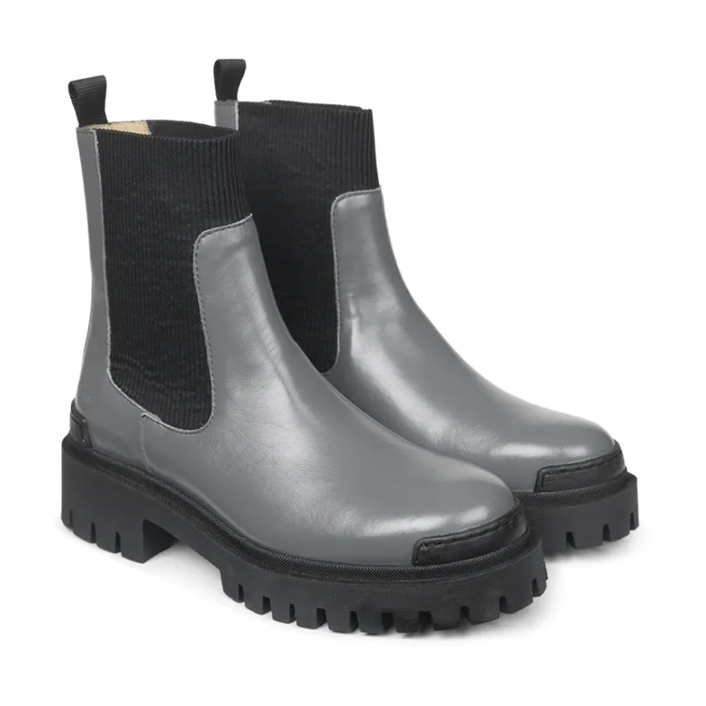 Chelsea Boots^Angulus Støvler med elask 7653 Grå