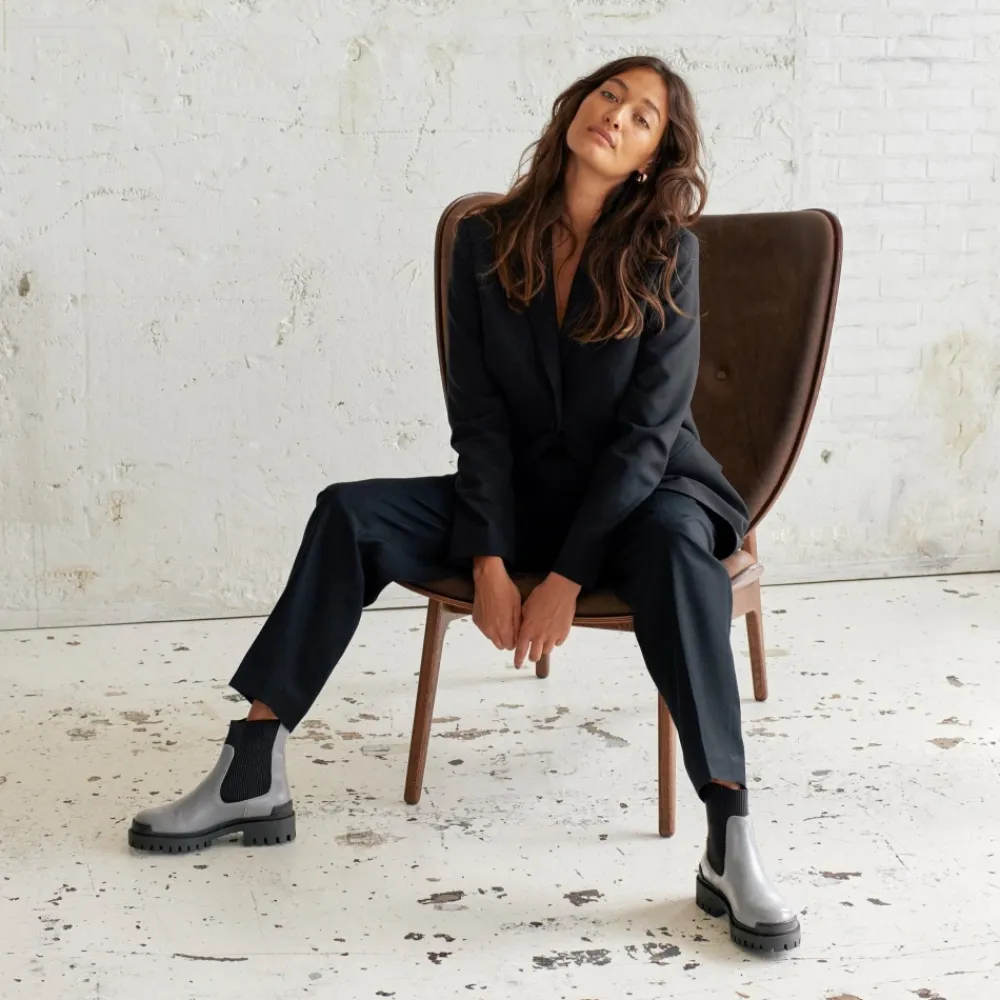 Chelsea Boots^Angulus Støvler med elask 7653 Grå