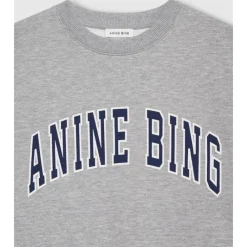 Sweatshirts^Anine Bing Sudadera Spencer logo Grå