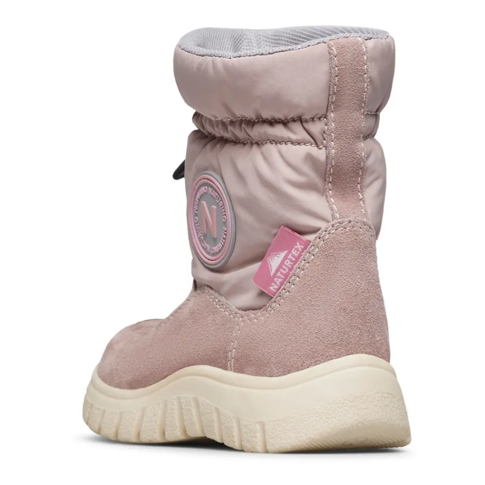 Støvler^Naturino Suede and technical fabric boots VARNA 2 WP. Pink