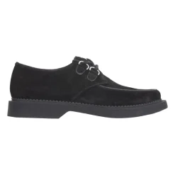 Snøresko^Saint Laurent Suede Derbies Snøresko Kvinder Sort
