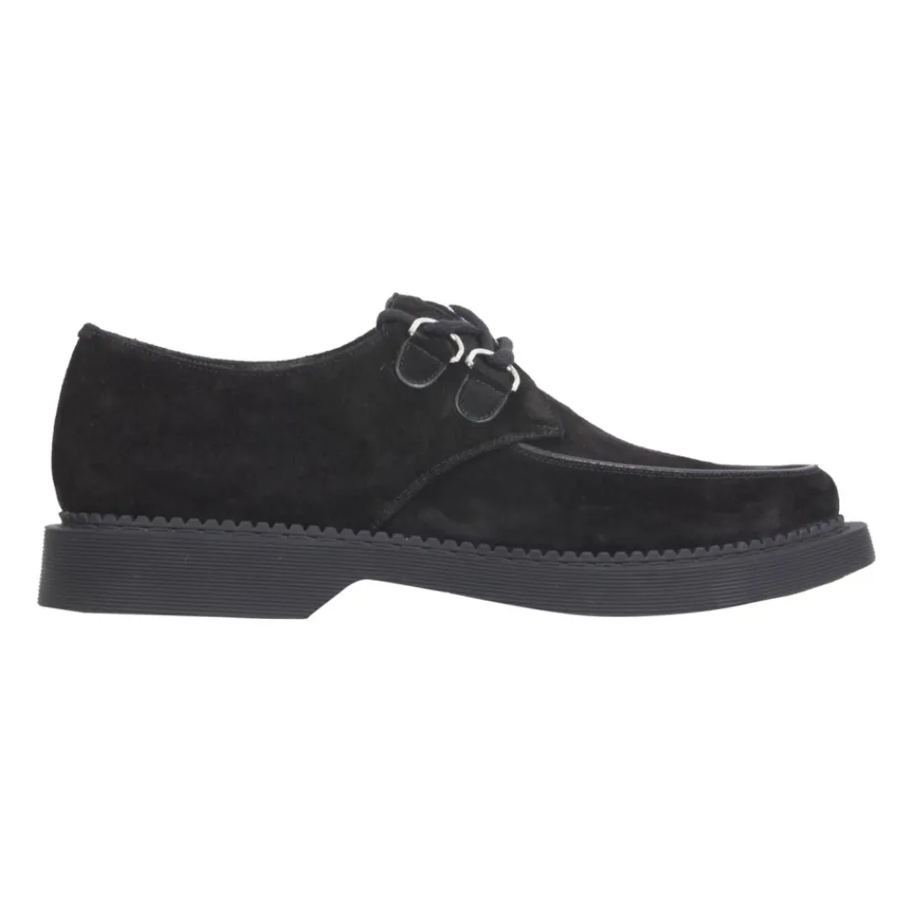 Snøresko^Saint Laurent Suede Derbies Snøresko Kvinder Sort