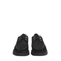 Snøresko^Saint Laurent Suede Derbies Snøresko Kvinder Sort