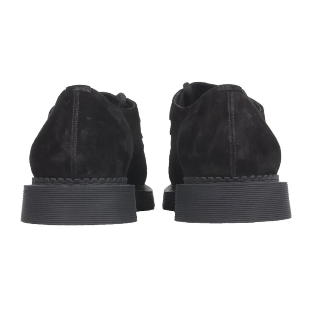 Snøresko^Saint Laurent Suede Derbies Snøresko Kvinder Sort