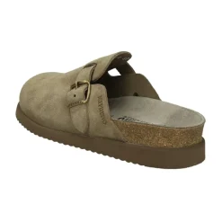 Loafers^Mephisto Suede Flade Sandaler med Spænde Lukning Grå