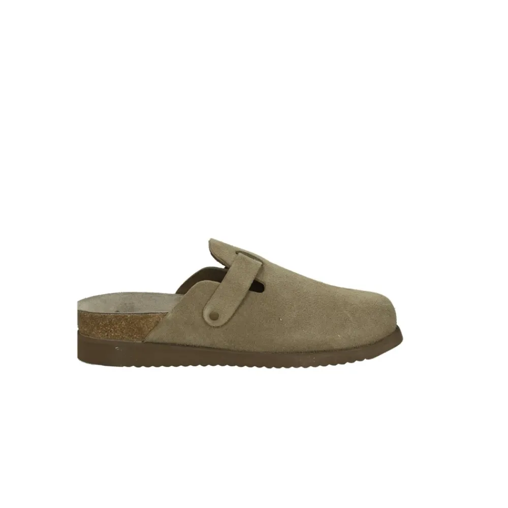 Loafers^Mephisto Suede Flade Sandaler med Spænde Lukning Grå
