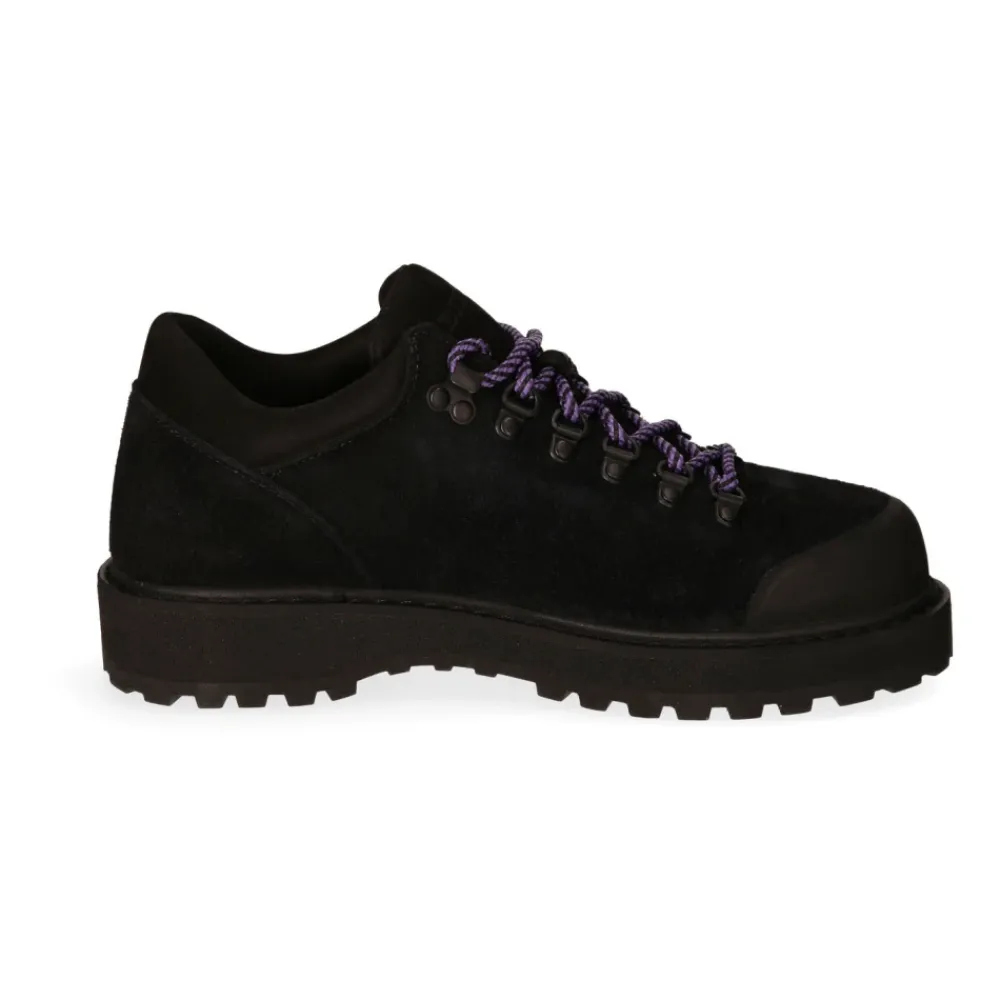 Business Sko<Diemme Suede Low-Top Støvle med Vandtæt Profileret Sål Sort