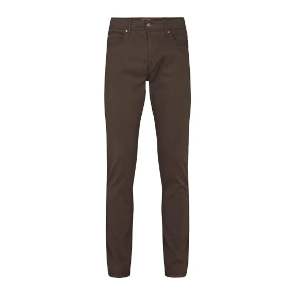 Jeans<SAND Suede Touch Pre Burton NS 32 Dark Brown Slim Jeans Brun