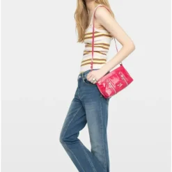 Skuldertasker<Zadig & Voltaire Sunny Mood Vintage Patent Taske Pink
