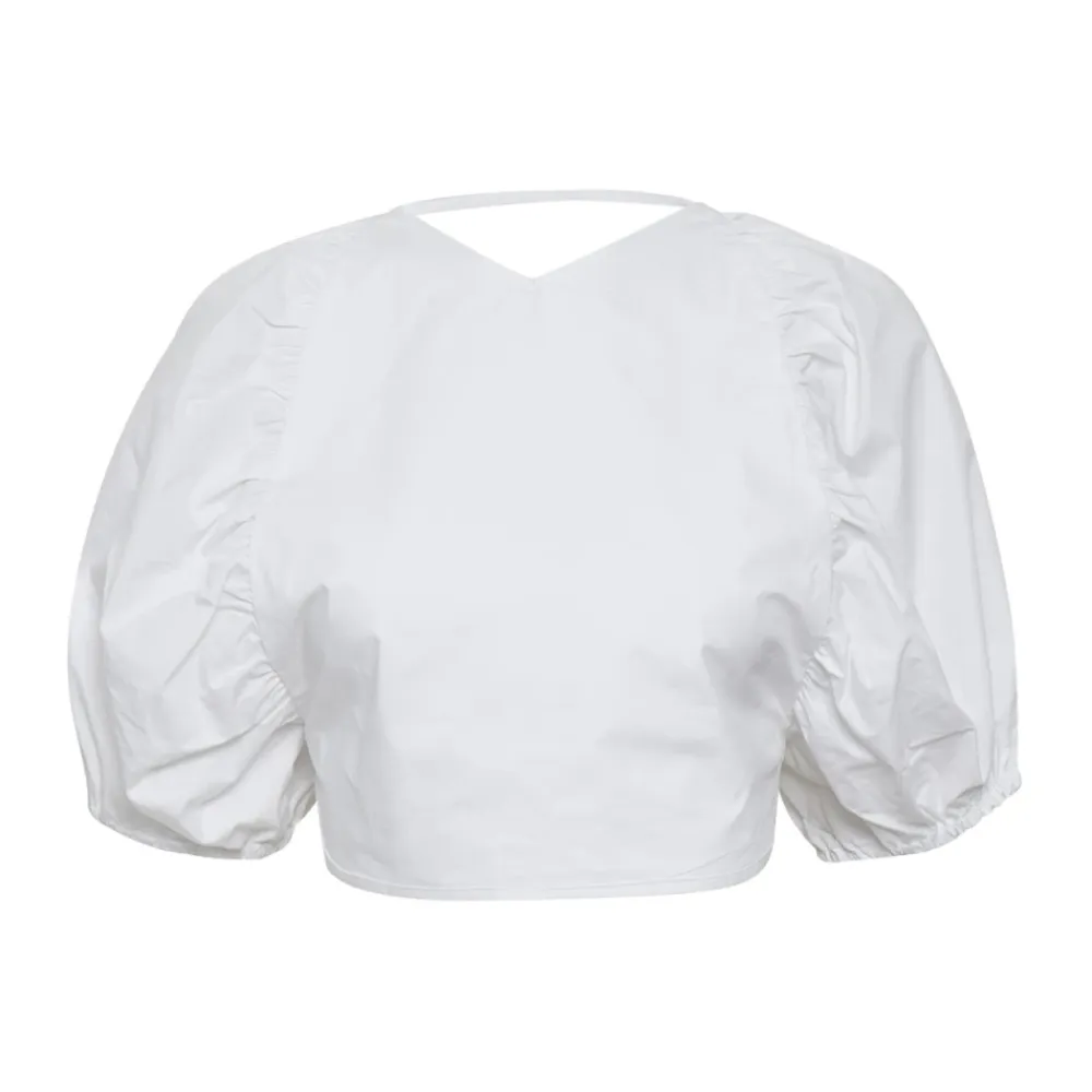 Bluser & Skjorter^Gestuz Svala Cotton Top Hvid