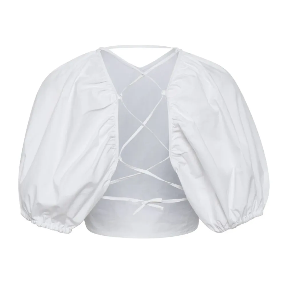 Bluser & Skjorter^Gestuz Svala Cotton Top Hvid