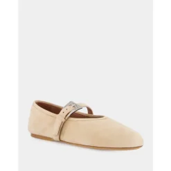 Ballerina Sko^Paris Texas Sveva Buckle Ballet Flat Beige