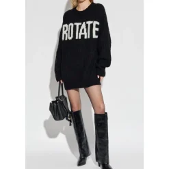 Striktrøjer & Sweatere<ROTATE Birger Christensen Sweater med logo Sort