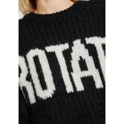 Striktrøjer & Sweatere<ROTATE Birger Christensen Sweater med logo Sort