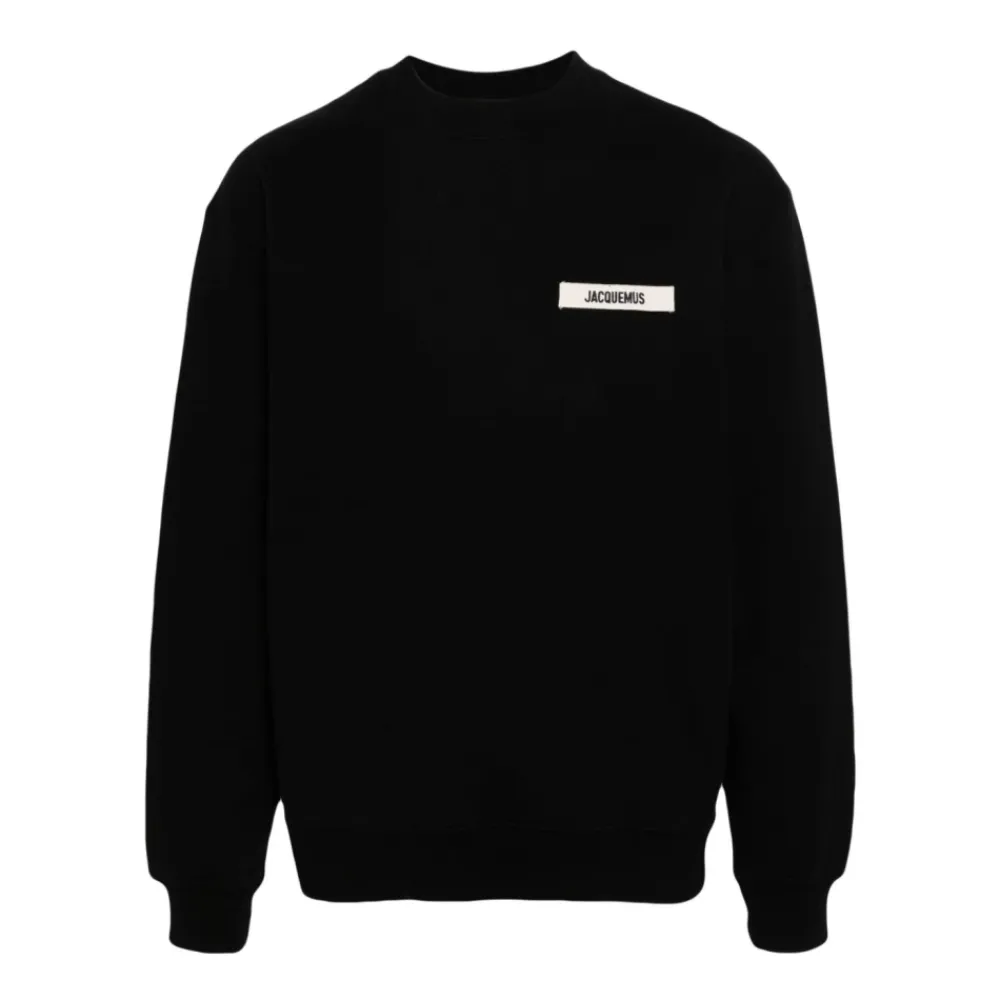 Trøjer|Sweatshirts<Jacquemus Sweatshirt Gros Grain Sort