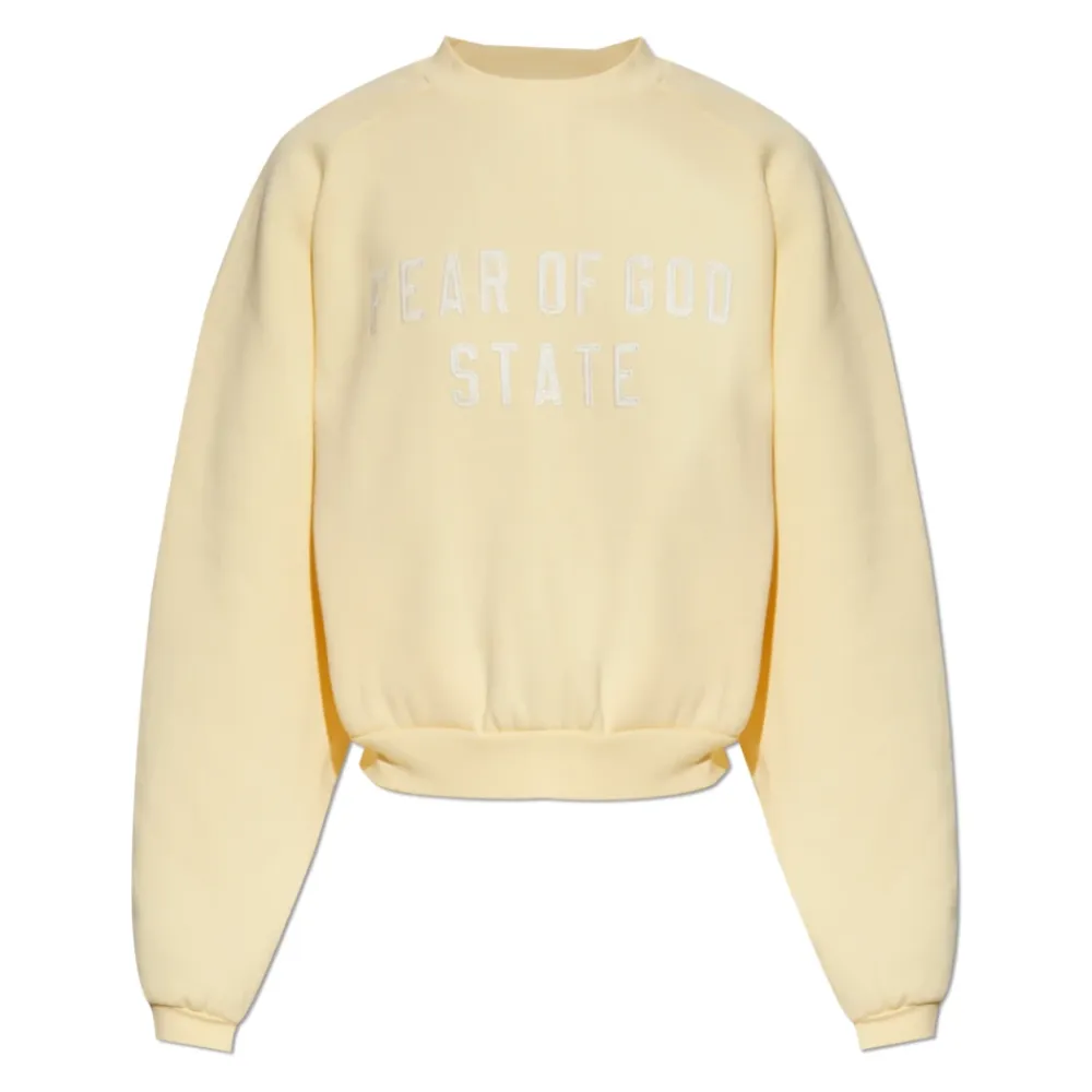 Sweatshirts^Fear Of God Sweatshirt med broderet logo Gul