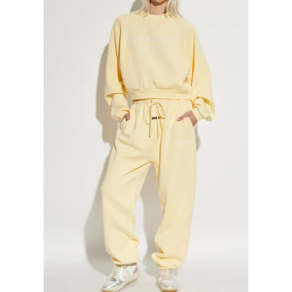 Sweatshirts^Fear Of God Sweatshirt med broderet logo Gul