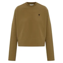 Sweatshirts<Ami Paris Sweatshirt med broderet logo Grøn