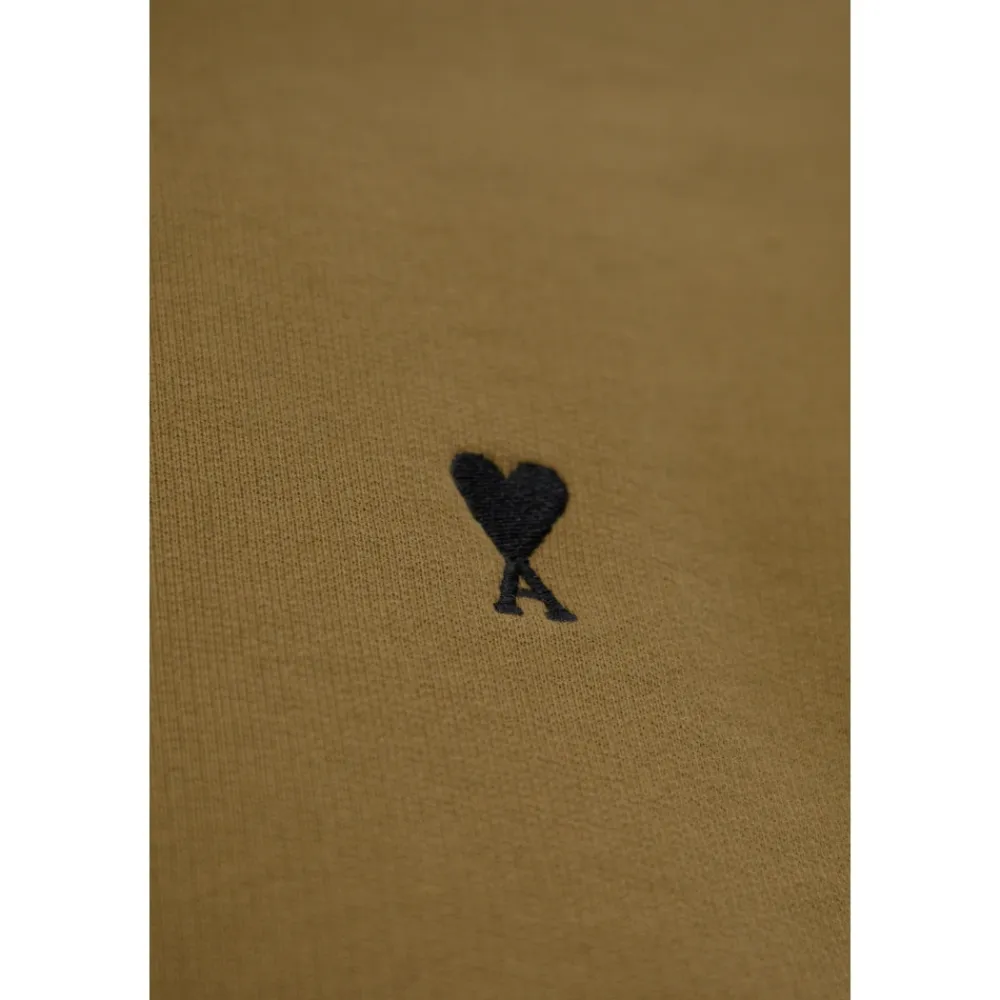 Sweatshirts<Ami Paris Sweatshirt med broderet logo Grøn